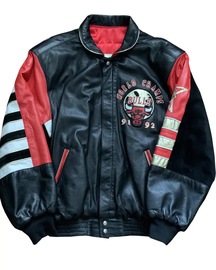 Shop 1992 Chicago Bulls Back to Back Champions Jacket For Men And Women On Sale