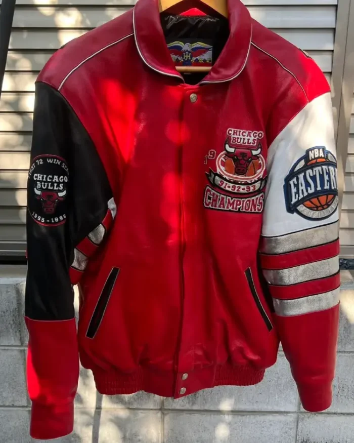 Shop 1996 Jeff Hamilton Chicago Bulls Champions Jacket For Men And Women On Sale