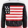 Shop 90'S Style Usa American Flag Leather Bomber Jacket For Men And Women On Sale