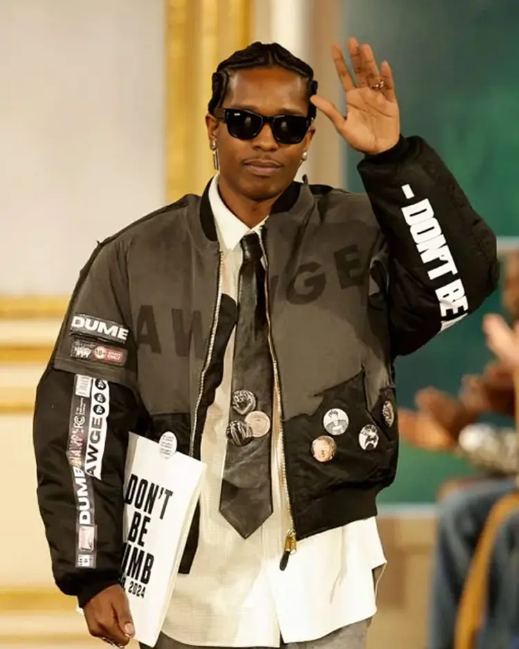Shop ASAP Rocky Paris Fashion Week Jacket For Men  And Women On Sale