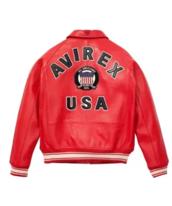 Shop AVIREX American Flight Basket Ball Bomber Leather Jackets For Men And Women On Sale