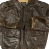 Shop Avirex Vintage Brown Leather Jacket  For Men And Women On Sale