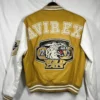 Shop Avirex Wildcat Varsity Yellow Leather Jacket For Men And Women On Sale 