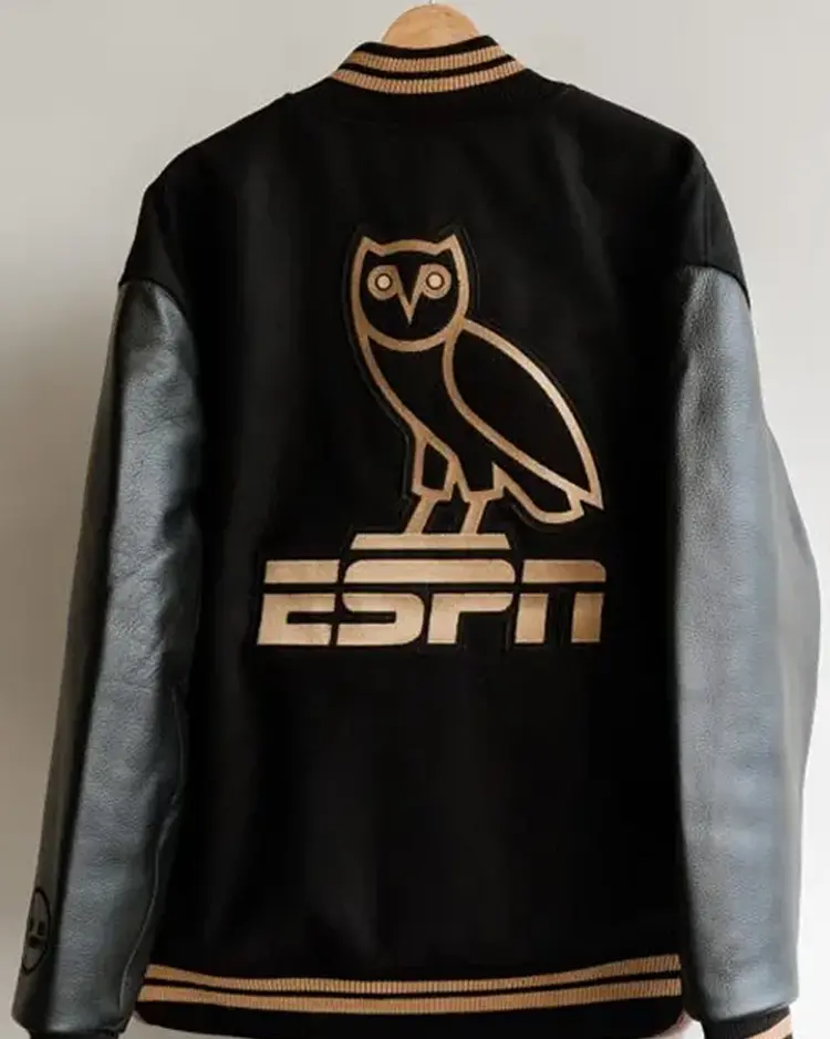 Shop Drake OVO ESPN 2024 NBA Finals Varsity Jacket For Men And Women On Sale