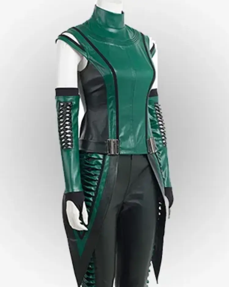 Shop Guardians Of The Galaxy Mantis Green Leather Vest For Men And Women On Sale