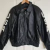Shop Marco Bassi Usa Leather Bomber Jacket For Men And Women On Sale
