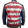 Shop Mens Distressed 4Th Of July Usa Flag Genuine Leather Jackets For Men And Women On Sale