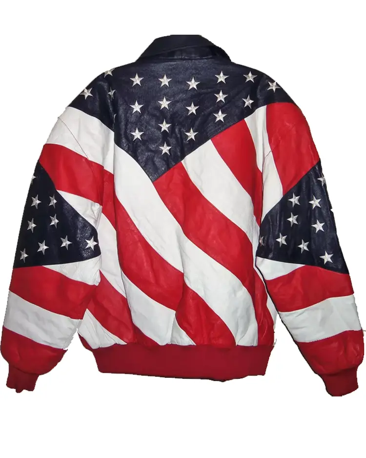 Shop Michael Hoban Wheremi USA Flag Jacket  For Men And Women On Sale