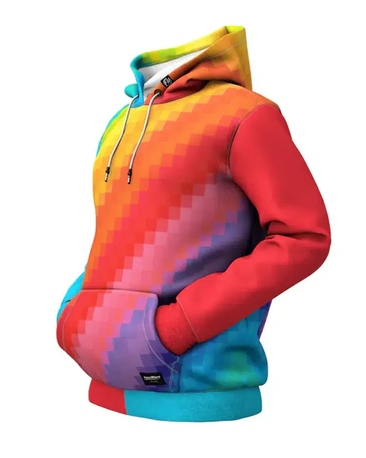 Shop Pixel Pride Hoodie For Unisex On Sale