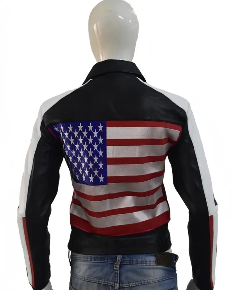Shop Selena Gomez USA Flag Jacket For Men And Women On Sale