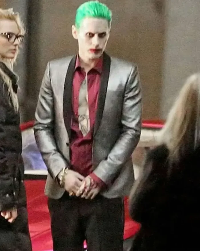 Suicide Squad Joker Jared Leto Silver Coat