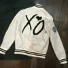 The Weeknd XO Handmade Cosplay White Varsity Jacket
