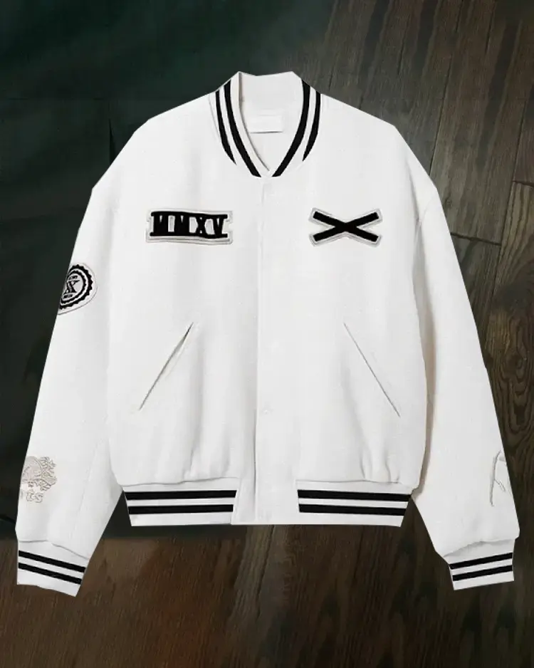 The Weeknd XO Handmade Cosplay White Varsity Jacket For Men And Women