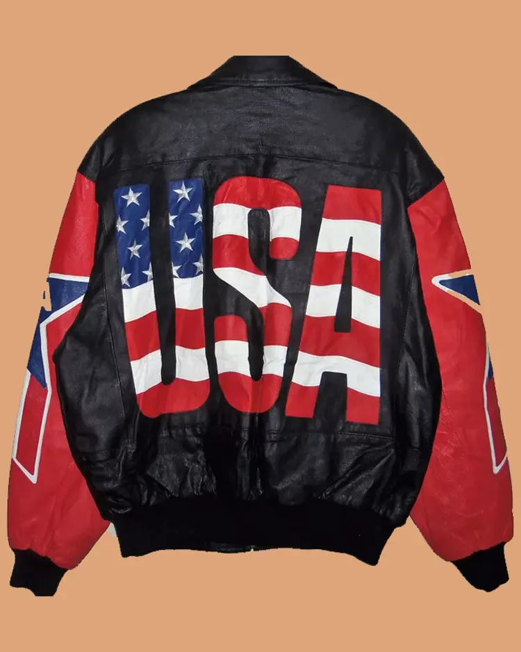 Vintage 1980s Michael Hoban Where M I USA Leather Jacket