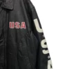 Vintage 90S Marco Bassi Usa Leather Bomber Jacket Sleeves Focused