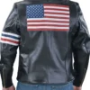 America Biker Leather Jacket Back