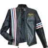 America Biker Leather Jacket Open Closuer