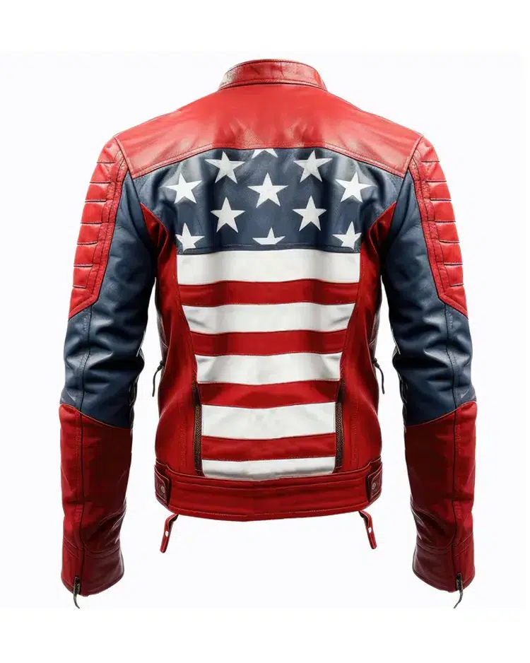american flag independence day jacket ai back