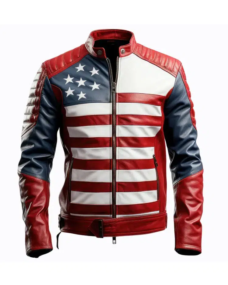 american flag independence day jacket ai front