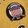 Avirex American Flight Basket Ball Bomber Leather Jackets Yellow Logo