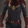 Carol Danvers Captain Marvel Leather Jacket Front
