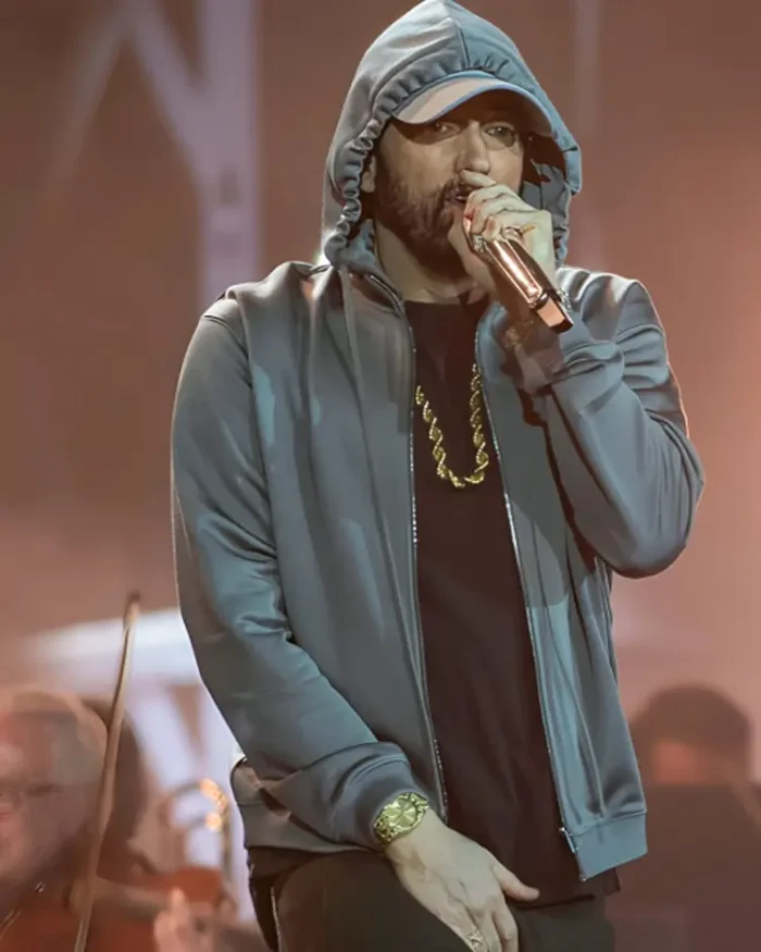 Eminem Grey Hoodie Front
