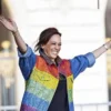 Kamala Harris Rainbow Jacket Wearing