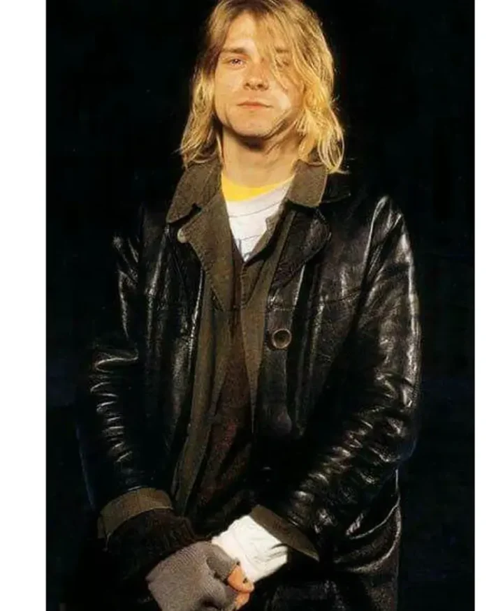 Kurt Cobain Single Breasted Coat Front