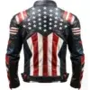 Mens American Flag 4Th Of July Biker Jacket Ai Back