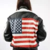 Michael Hoban Wheremi Usa Flag Jacket Back Side