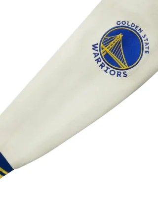 ovo nba golden state warriors varsity jacket sleeves logo