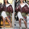 Rihanna Paris Fashion Week Jacket Front
