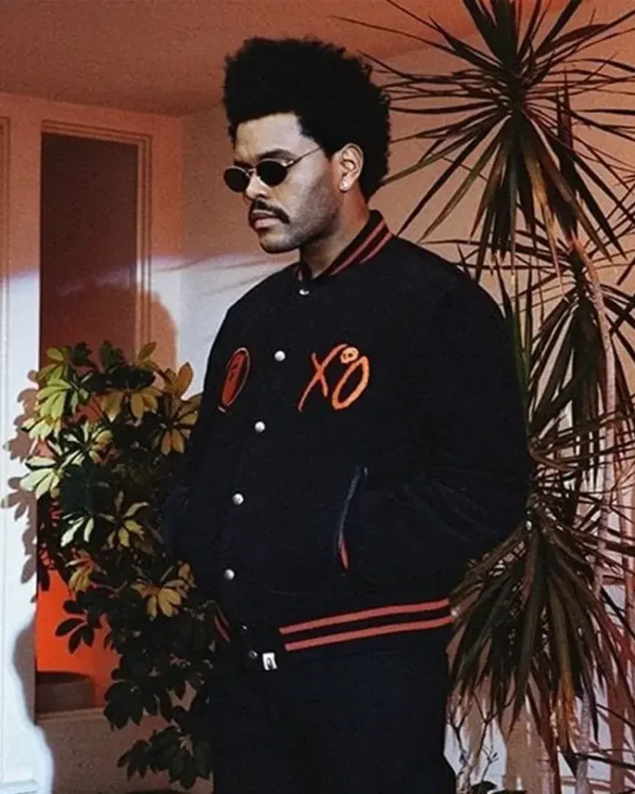 The Weeknd Bape X Xo Varsity Jacket Front View