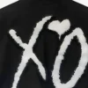 The Weeknd Xo Tour Black Varsity Jacket Back Closure
