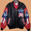 Vintage 1980S Michael Hoban Where M I Usa Leather Jacket Front