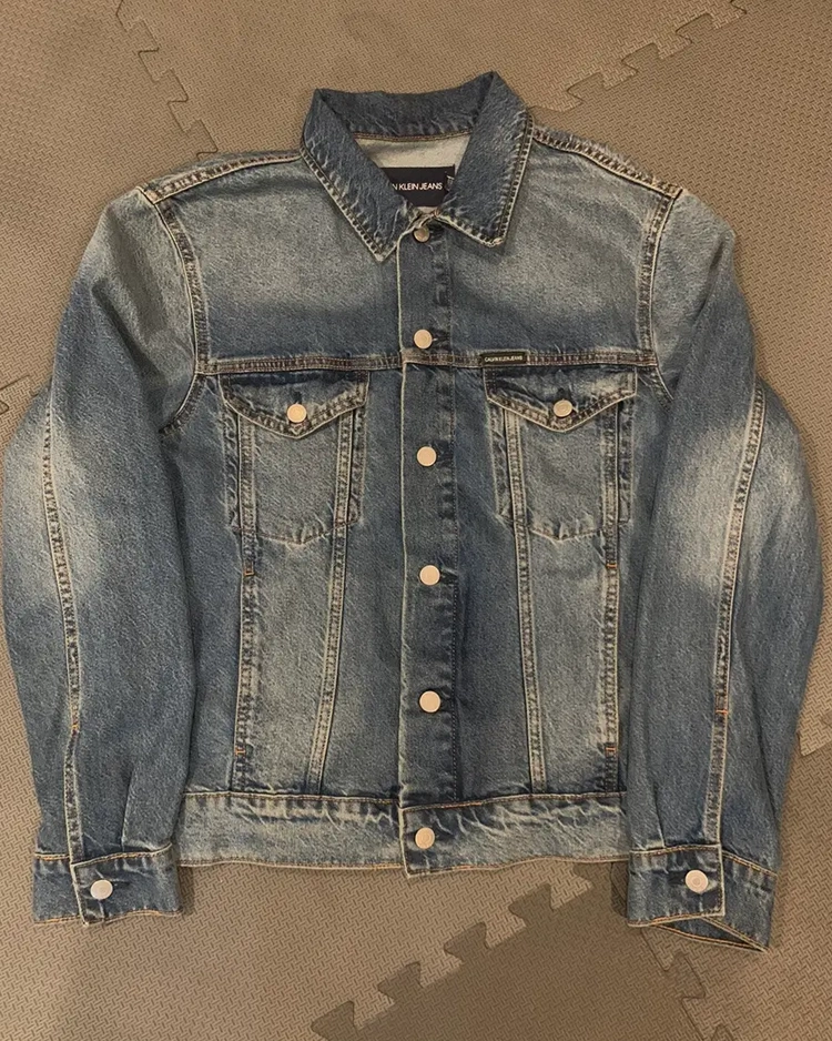 ASAP Rocky Calvin Klein Denim Jacket Trendy Leather Jackets