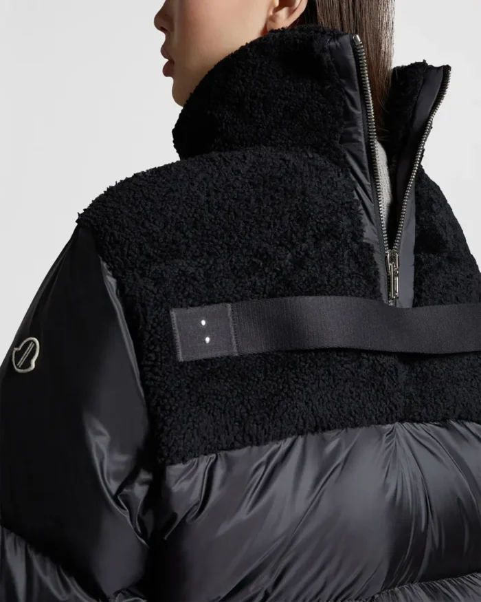 Asap Rocky Moncler X Rick Owens Down Jacket Black Back Closeup