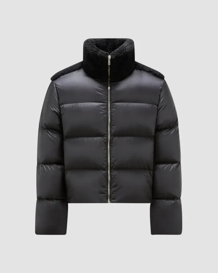 Asap Rocky Moncler X Rick Owens Down Jacket Black Front Look