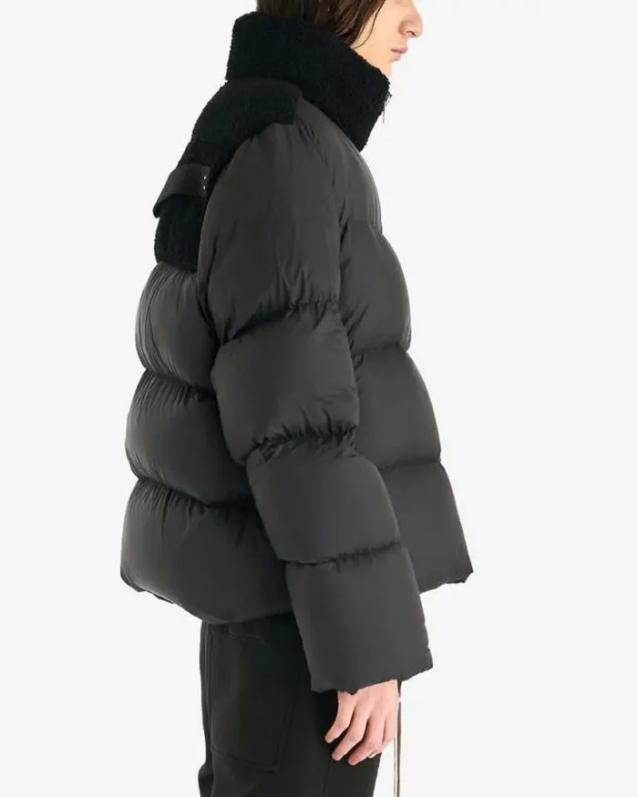 Asap Rocky Moncler X Rick Owens Down Jacket Black Side