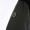 Asap Rocky Moncler X Rick Owens Down Jacket Black Side Logo Closeup