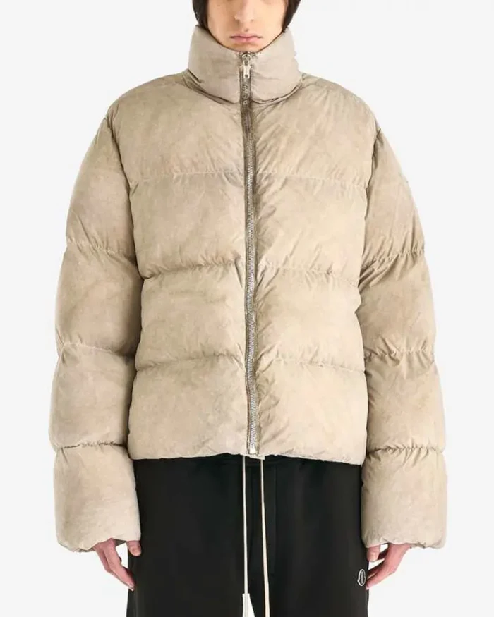 Asap Rocky Moncler X Rick Owens Down Jacket Dirt Front