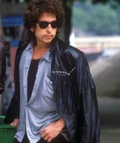 BOB Dylan Black Fringed Leather Jacket