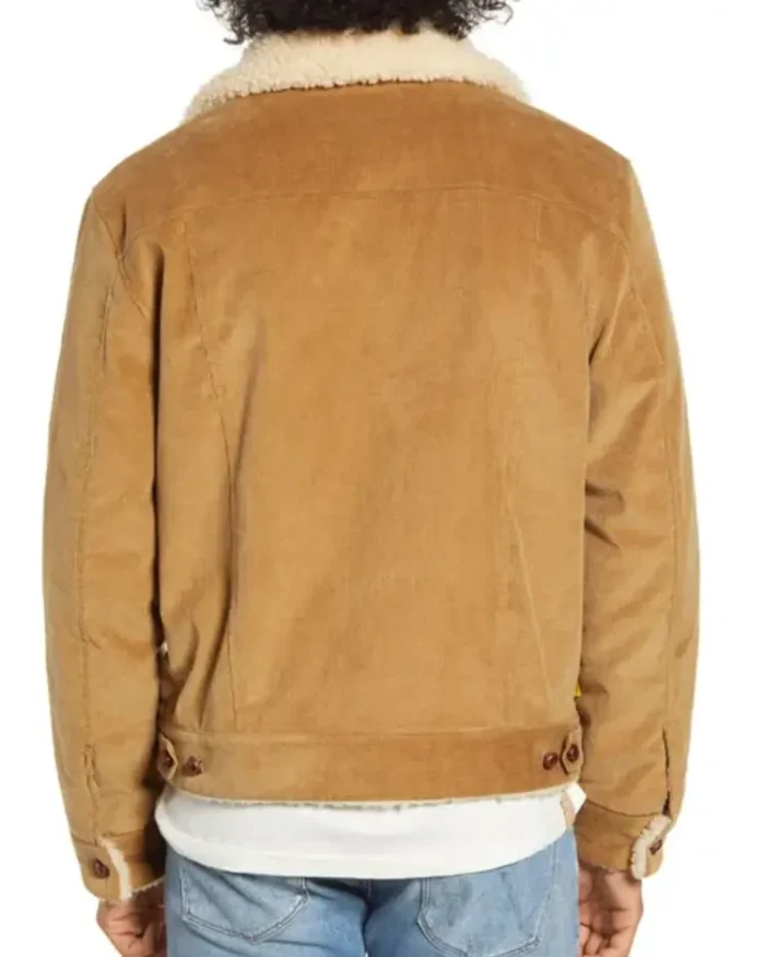 Bob Dylan Beige Corduroy Jacket - Back