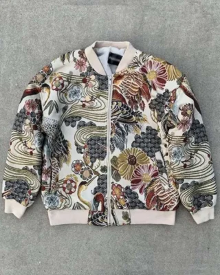 Claim to Fame S03 Ddrick Floral Bomber Jacket For Men And Women On Sale