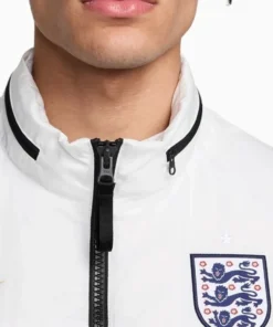 England Euro 2024 White Jacket For Men And Women On Sale