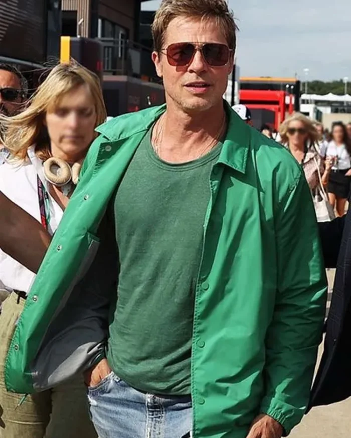 F1 Brad Pitt Green Jacket