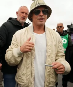 F1 British Grand Prix Brad Pitt Quilted Jacket