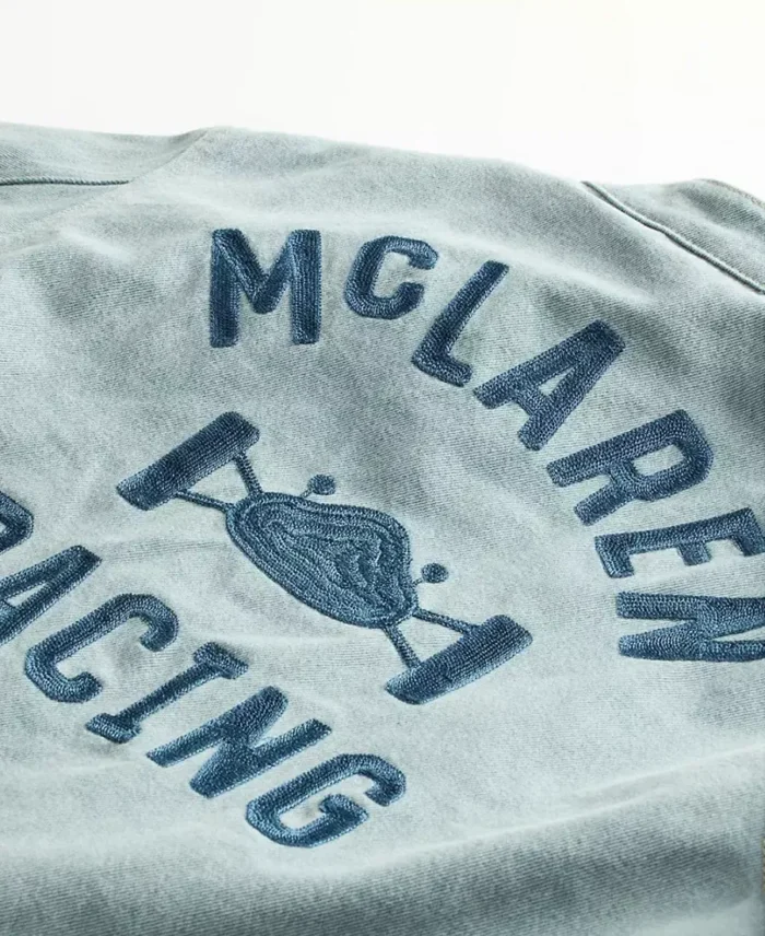 Levi’s X Mclaren Racing Jacket Back Closeup Look - Tlj