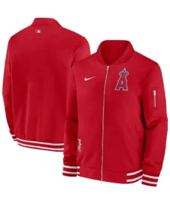 Los Angeles Angels Red Bomber Jacket For Men And Women On Sale
