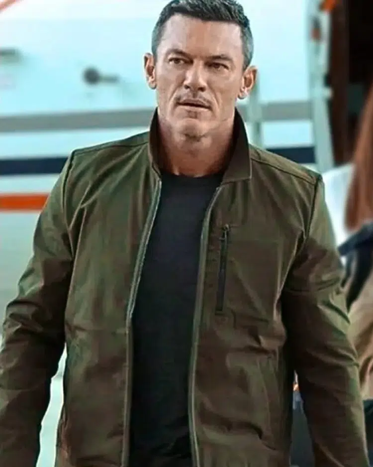 Luke Evans Echo 3 Green Jacket